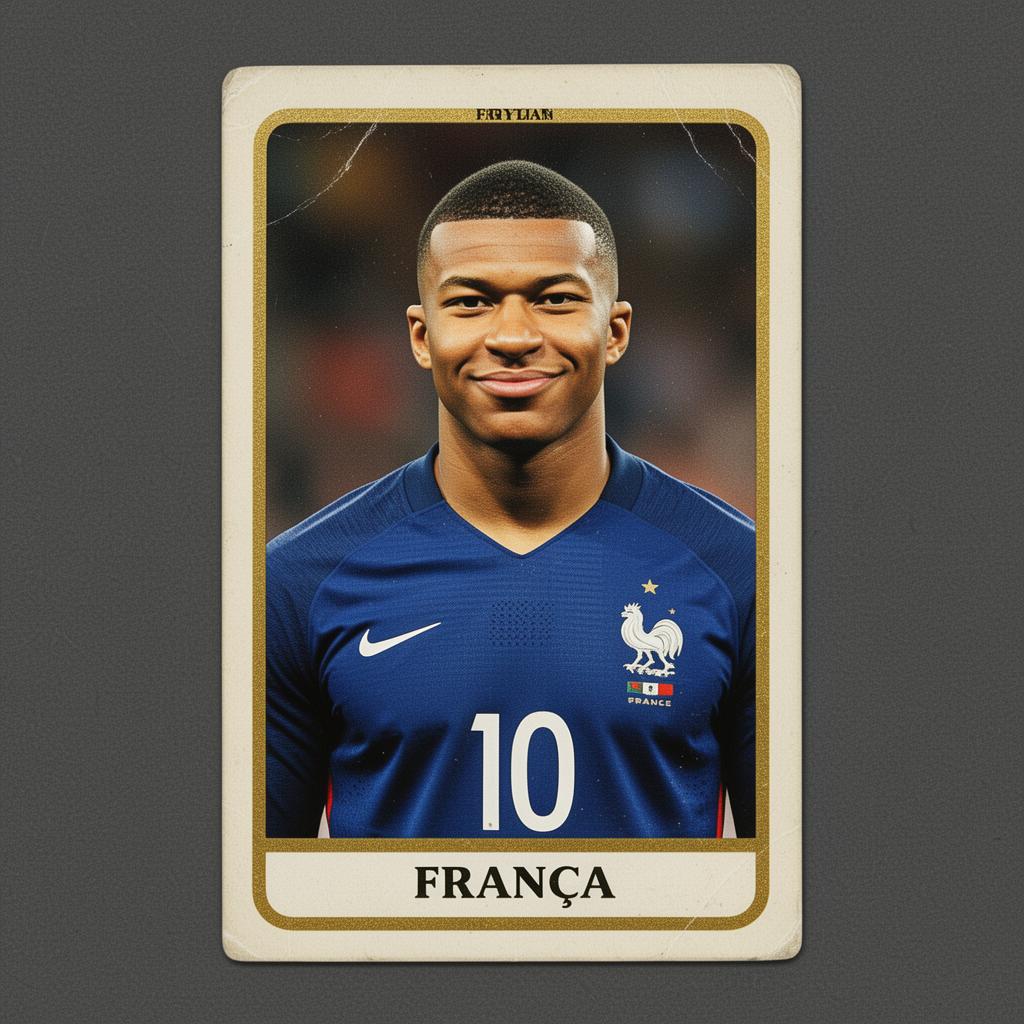 Figurinha Kylian Mbappé - França