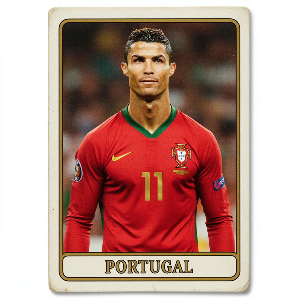 Figurinha Cristiano Ronaldo - Portugal